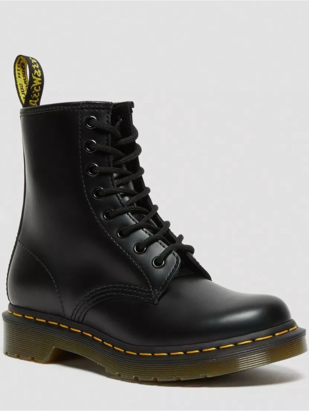 NEW-never worn Dr. Martens Black Leather Combat Boot